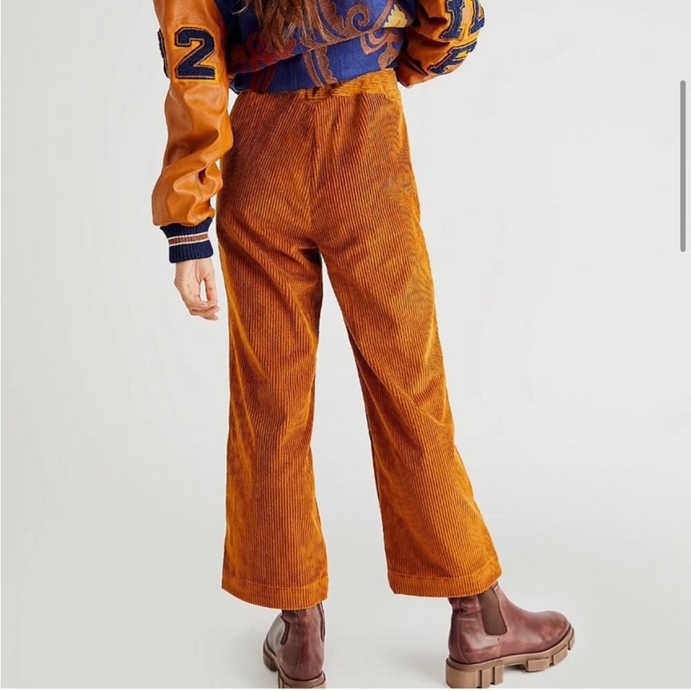 Ciao Lucia Orange Corduroy Pants - Picture 2 of 15